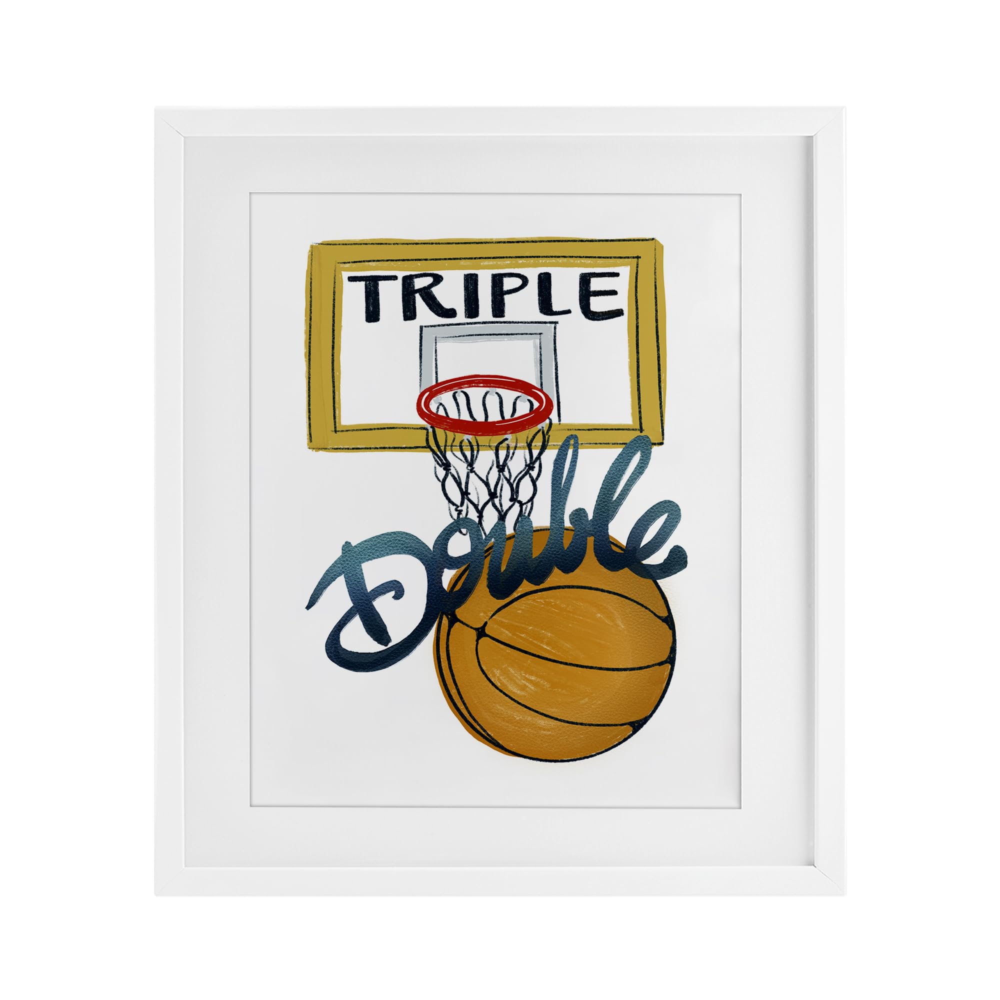 Affiche basketball sous verre pour déco de bureau ou chambre ado - 8
