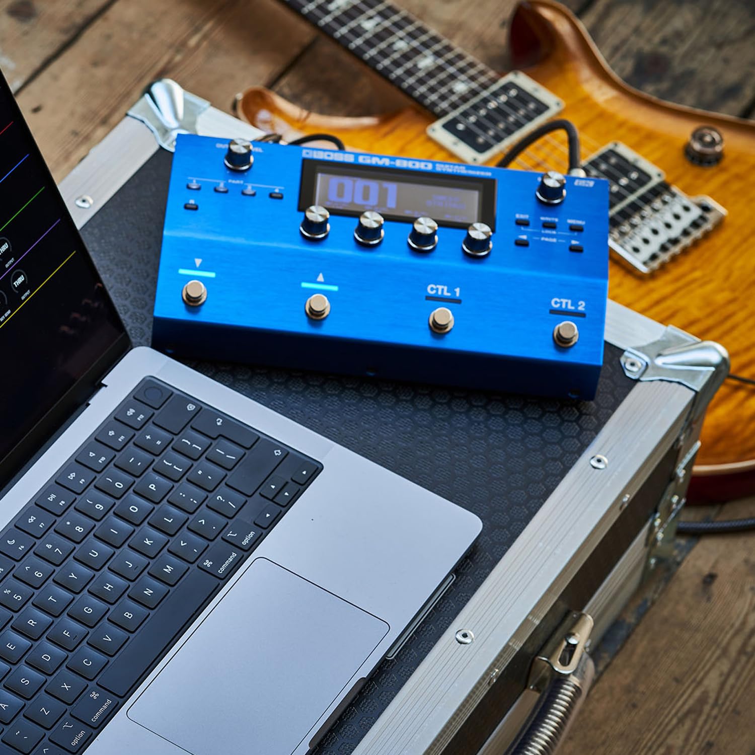 Boss GM-800 urządzenie efektowe, syntezatora + przetwornik gitarowy GK-5 + kabel BGK-15 + ściereczka z mikrofibry Keepdrum