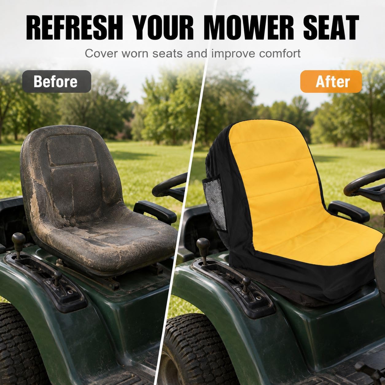 Protector Asiento Cortacésped 15 Pulgadas para Mountfield MTF 1538H
