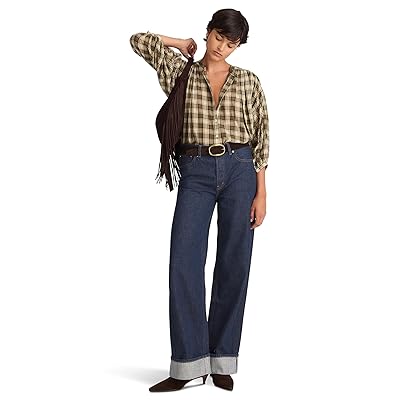 Madewell Low Slung Baggy Rinse With Cuff In Rinse Wash Women