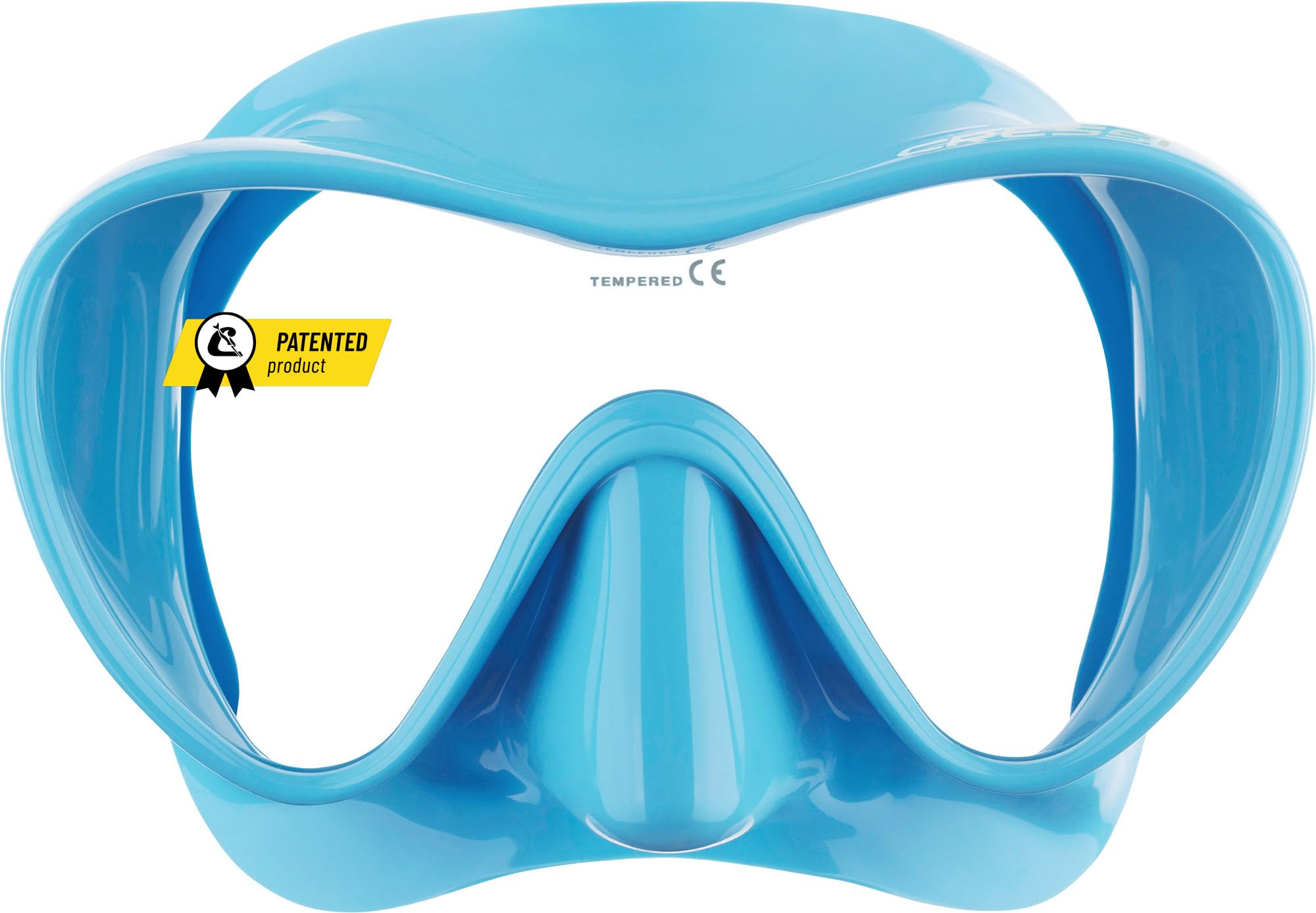 Cressi F1 Small Mask Turquoise - Rahmenlose weiche Silikonmaske zum Schnorcheln und Tauchen, Türkis, Einheitsgröße, Unisex für Jugendliche