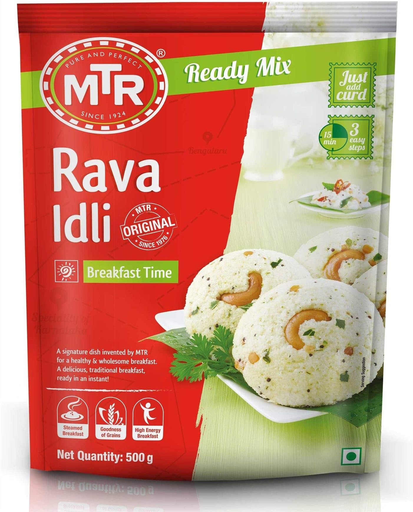 MTR Rava Idli (wheat cake mix) - 500g - (pack of 3)
