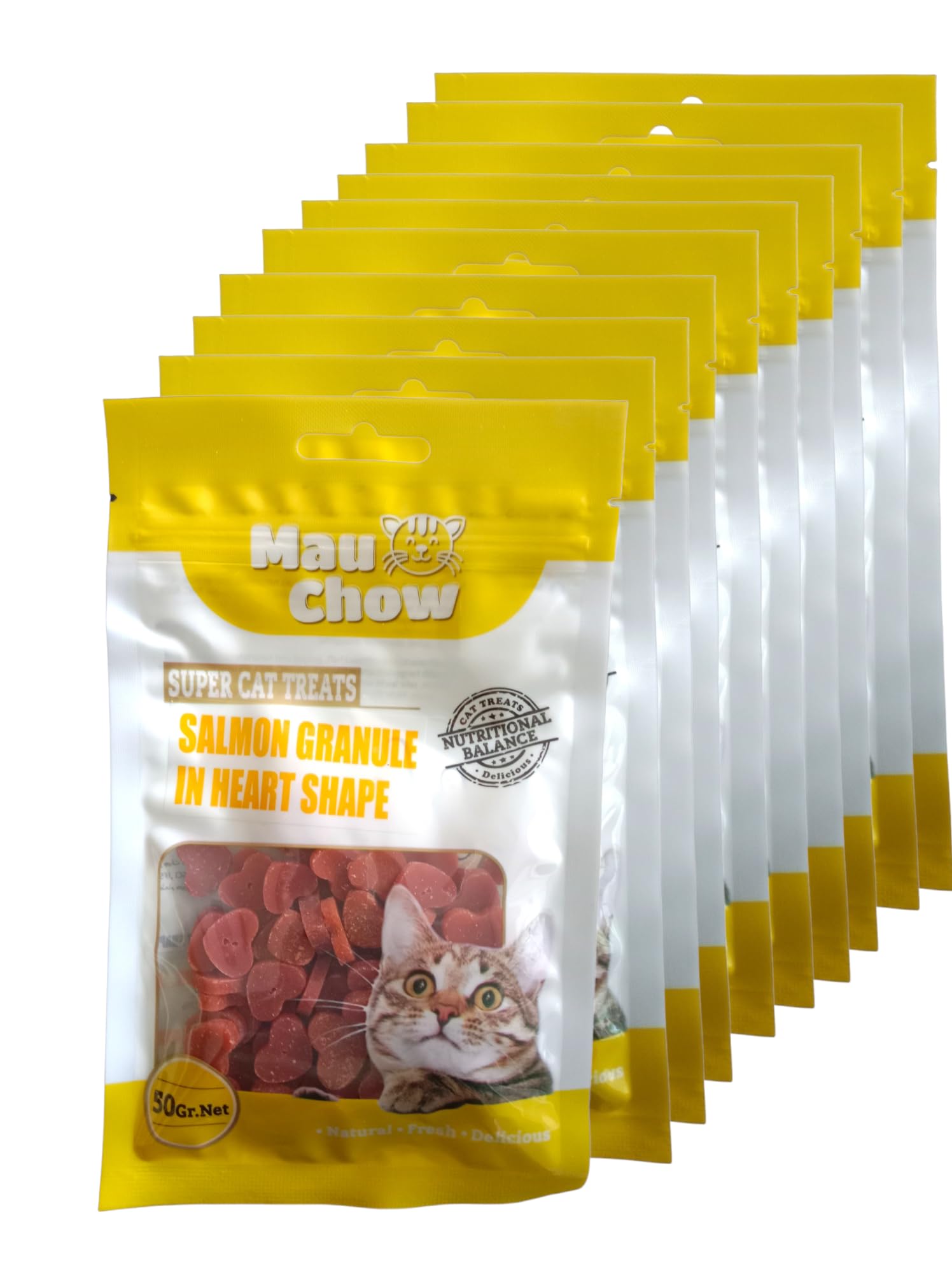 See full amazon price history chart for MauChow Cat Treats, Salmon Granule in Heart Shape,Rich Protein Low Fat, Highly Digestible Healthy Cat Treat,Healthy Snacks, Dry Savory 50 gm (Pack of 10) MauChow Cat Treats, Salmon Granule in Heart Shape,Rich Protein Low Fat, Highly Digestible Healthy Cat Treat,Healthy Snacks, Dry Savory 50 gm (Pack of 10) (B0CCSDCH7Y) Amazon Price History, Amazon Price Tracker