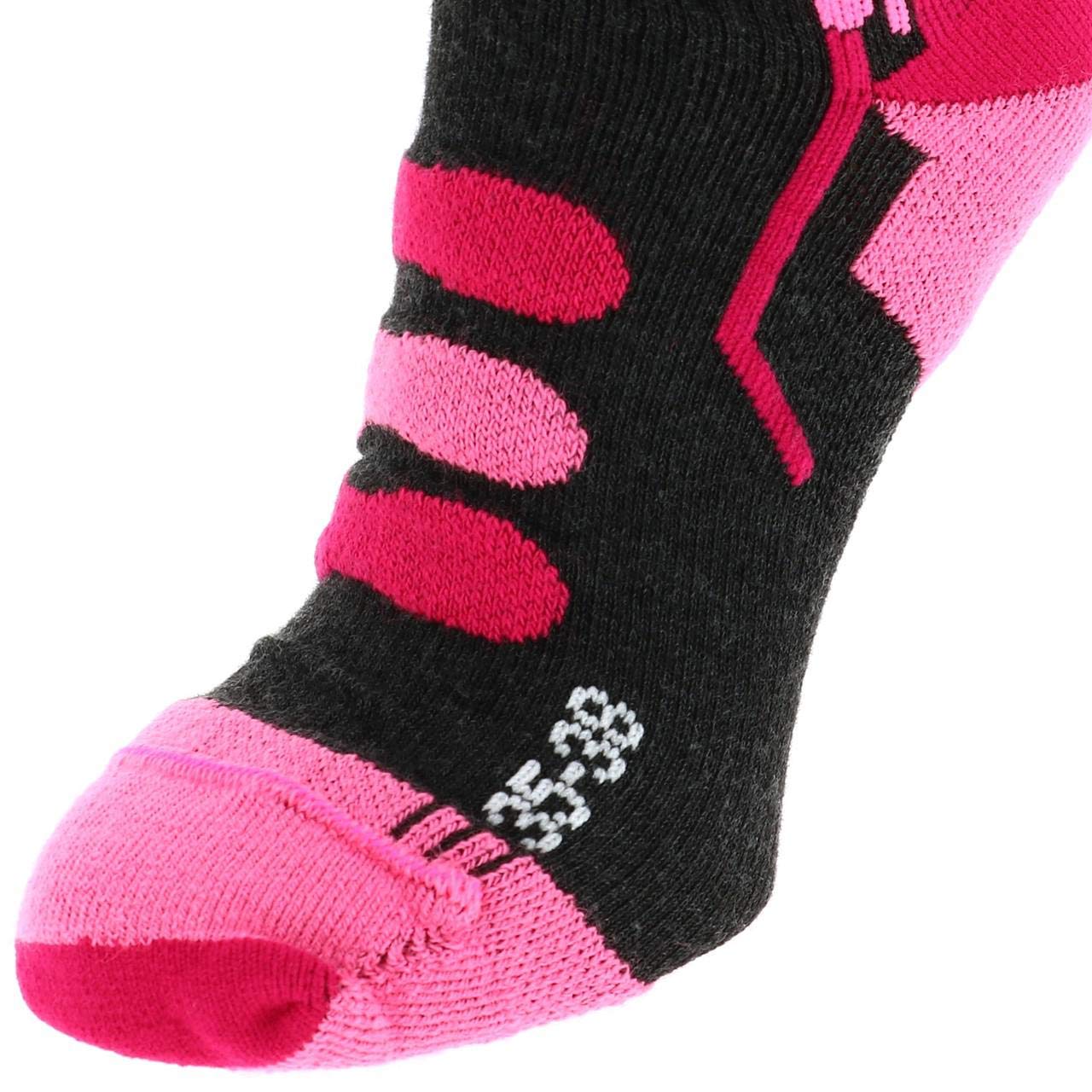 X-Socks Dzieci Ski Jr 4.0 Skarpety Anthracite Melange/Fluo P 33-35