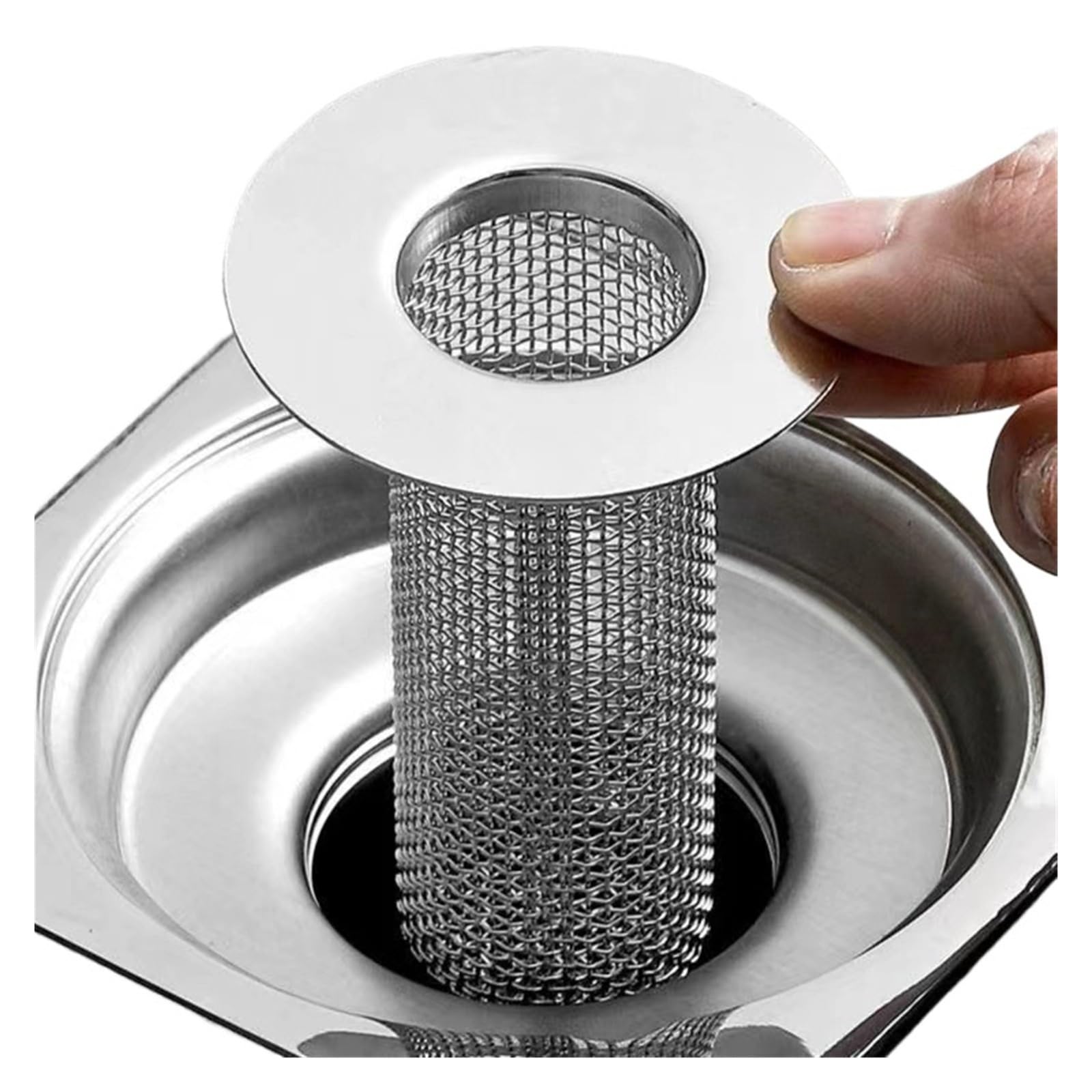 Dsfihjo S- Long Style Sink Strainer Stainless Steel Mesh Sink Strainer, Hair Catcher(,3Pcs)