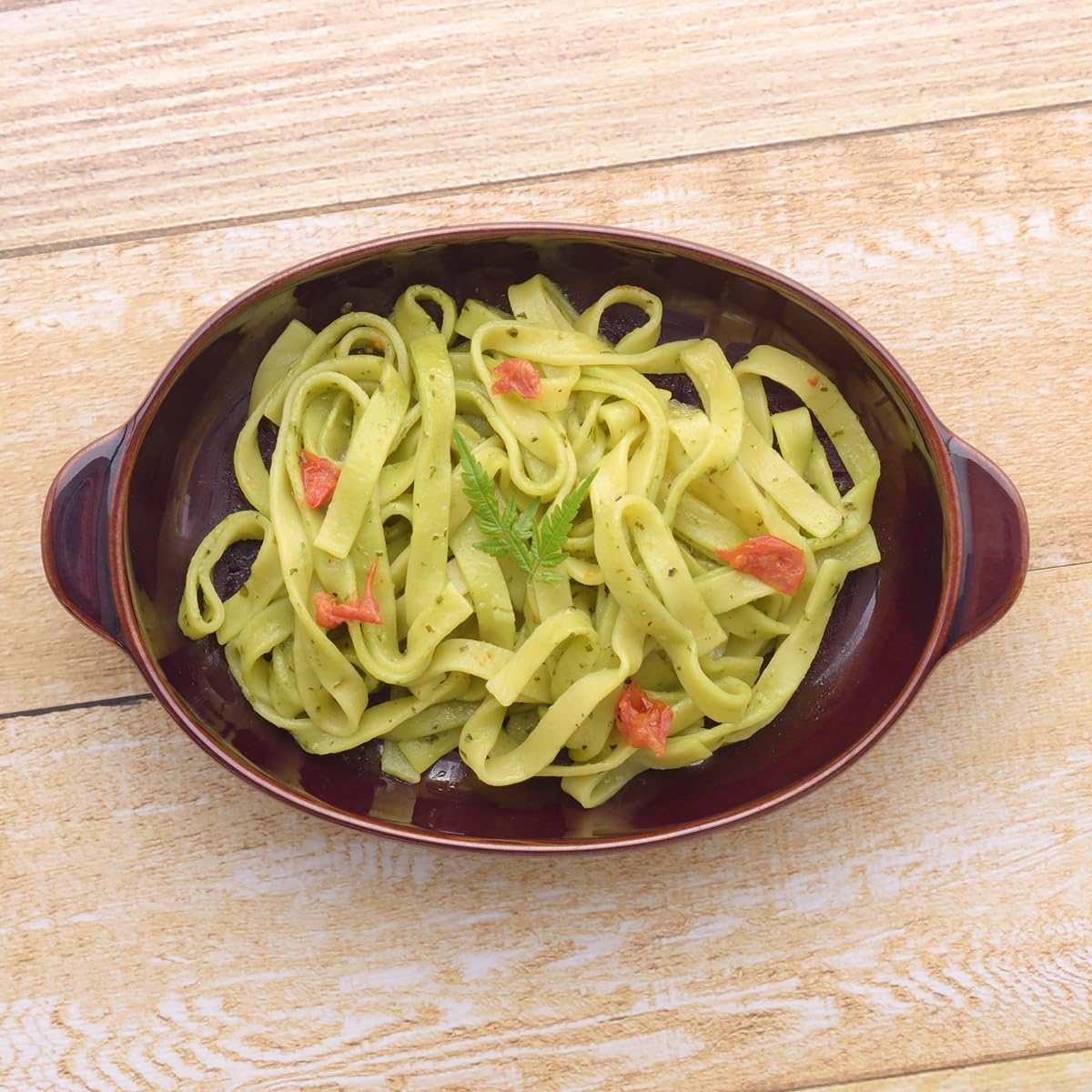 Nakashima Gratin Dish Stew Plate, Brown, Stacking, Everyday Main Plate (Set of 2)