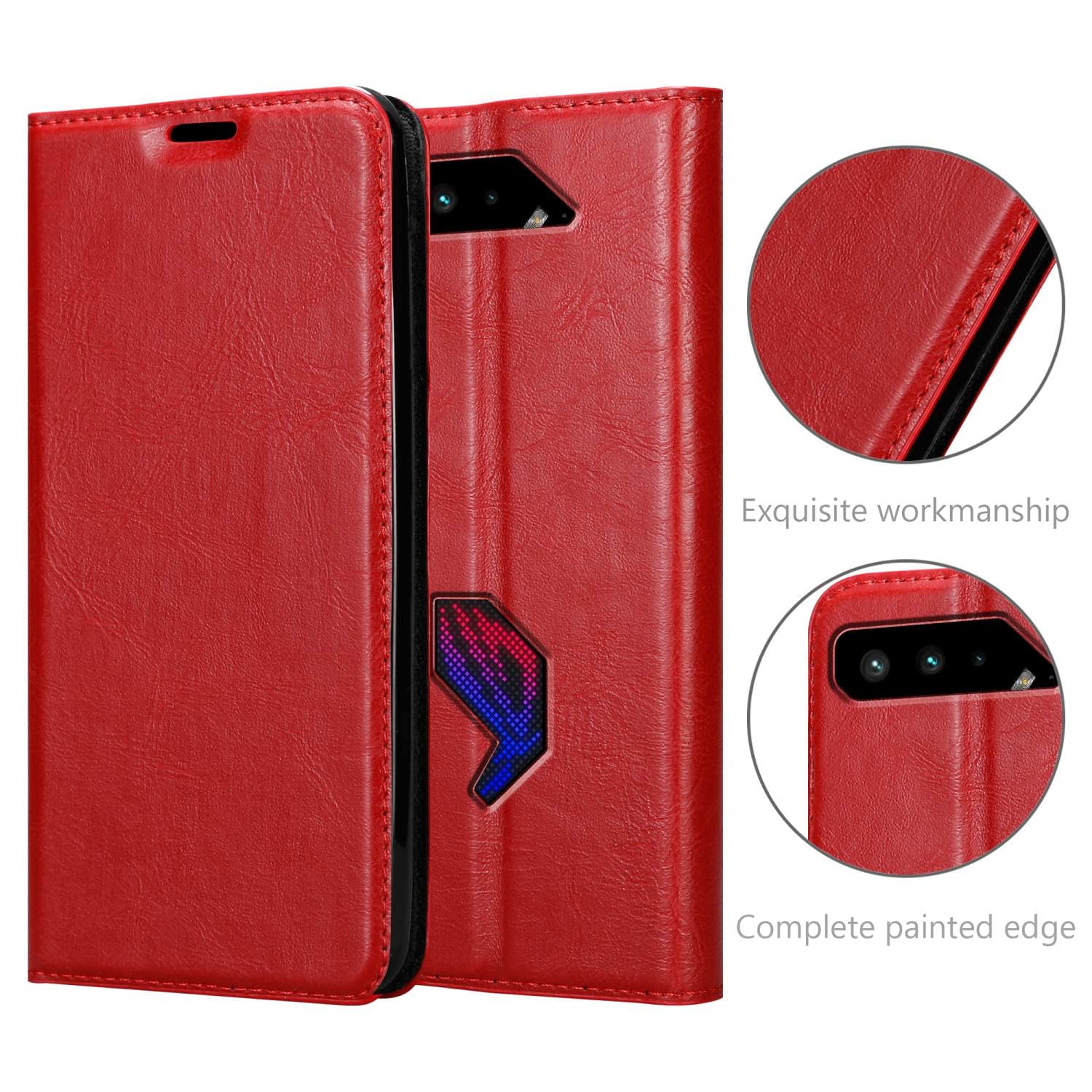 CADORABO - Cadorabo Custodia Compatibile Con Asus Rog Phone 3 In Rosso