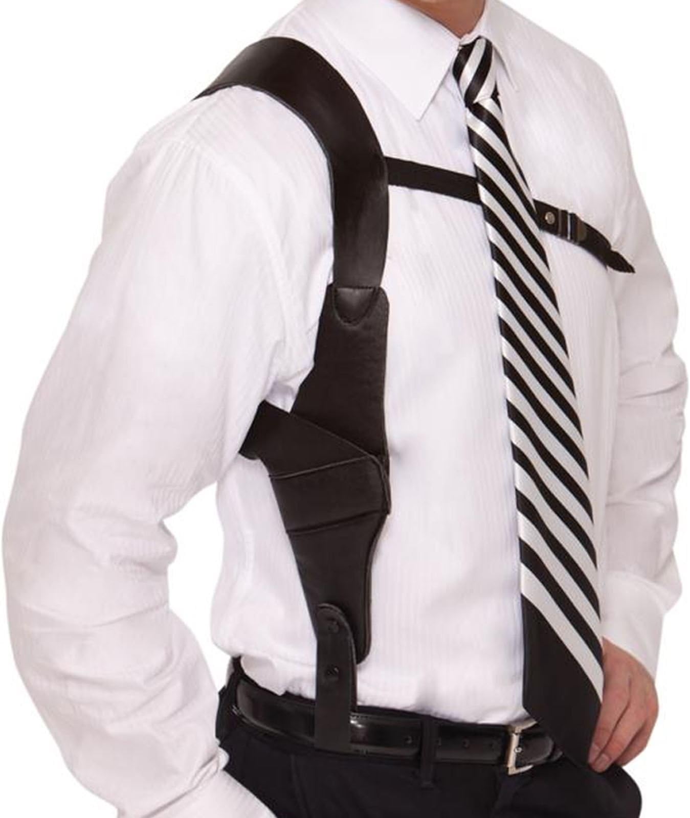 Adults Roaring 20s Gatsby Gangster Toy Gun Holster Prop Fancy Dress Accessory