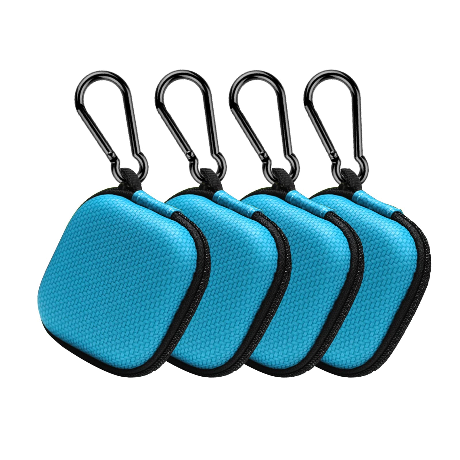 Etui na słuchawki twarde EVA etui na słuchawki akcesoria do telefonów komórkowych torba do przechowywania z karabińczykiem do słuchawek Airpods słuchawki pendrive kabel ładujący klucz ładowarka