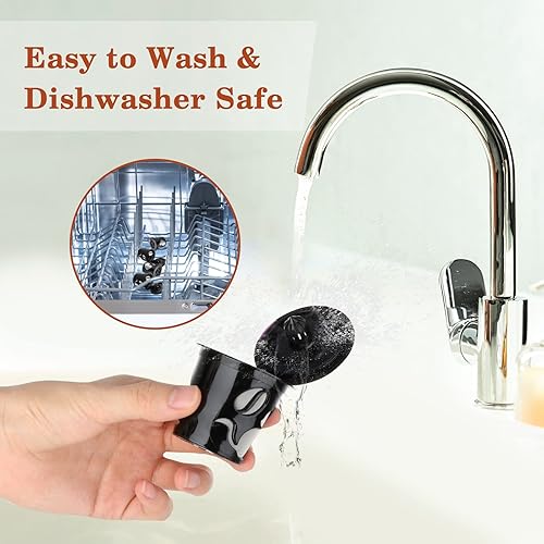 Miniatura 6 de Tazas reutilizables K para K-MiniK-DuoK-Express, pack de 2 Tazas K reutilizables para cápsulas de café K-eurig, tazas K rellenables sin BPA para