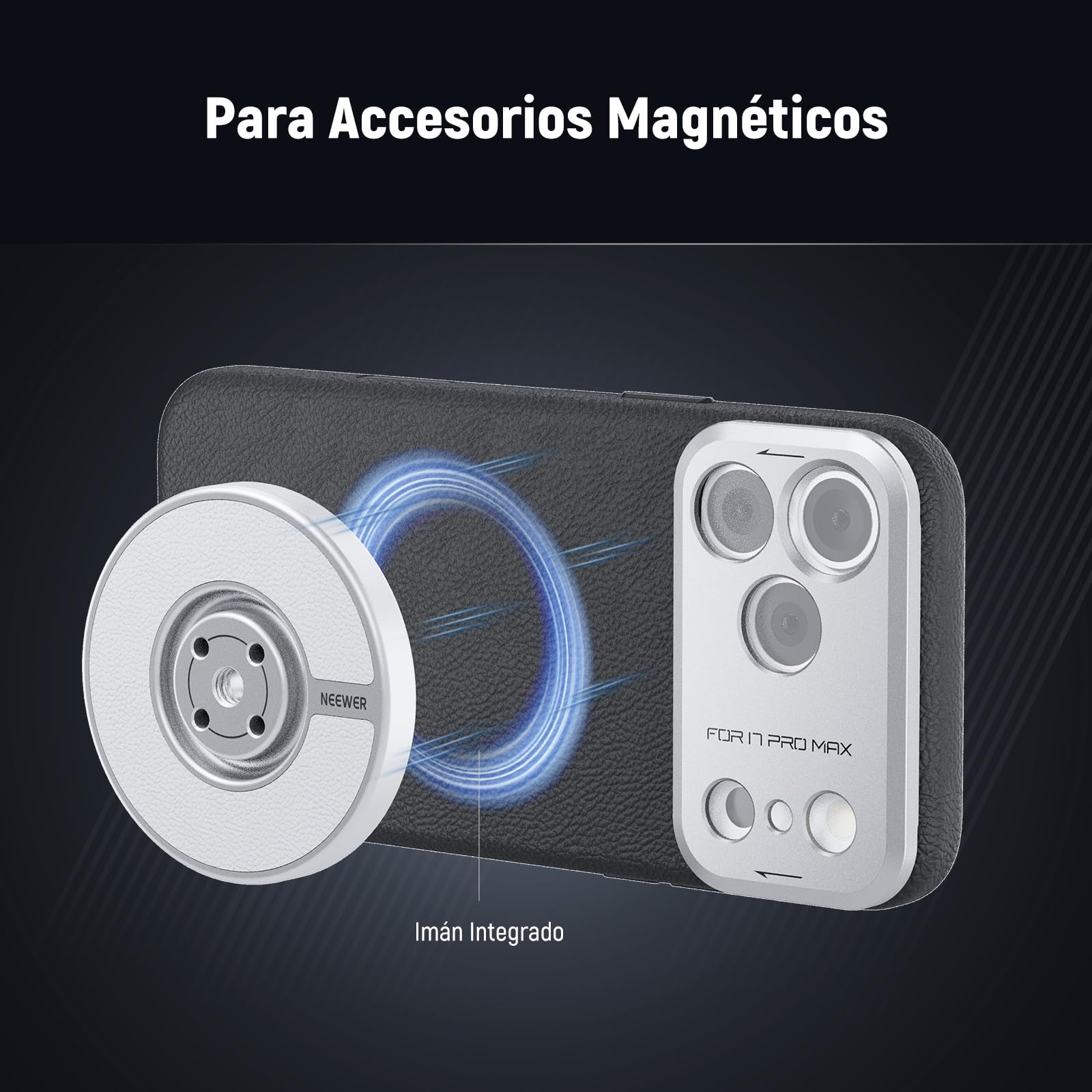 NEEWER Funda para Teléfono para MagSafe iPhone 17 Pro MAX, PA134