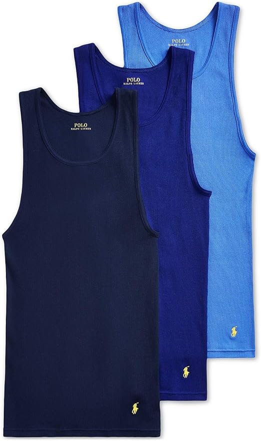 polo ralph lauren men's 5 pack cotton tank top