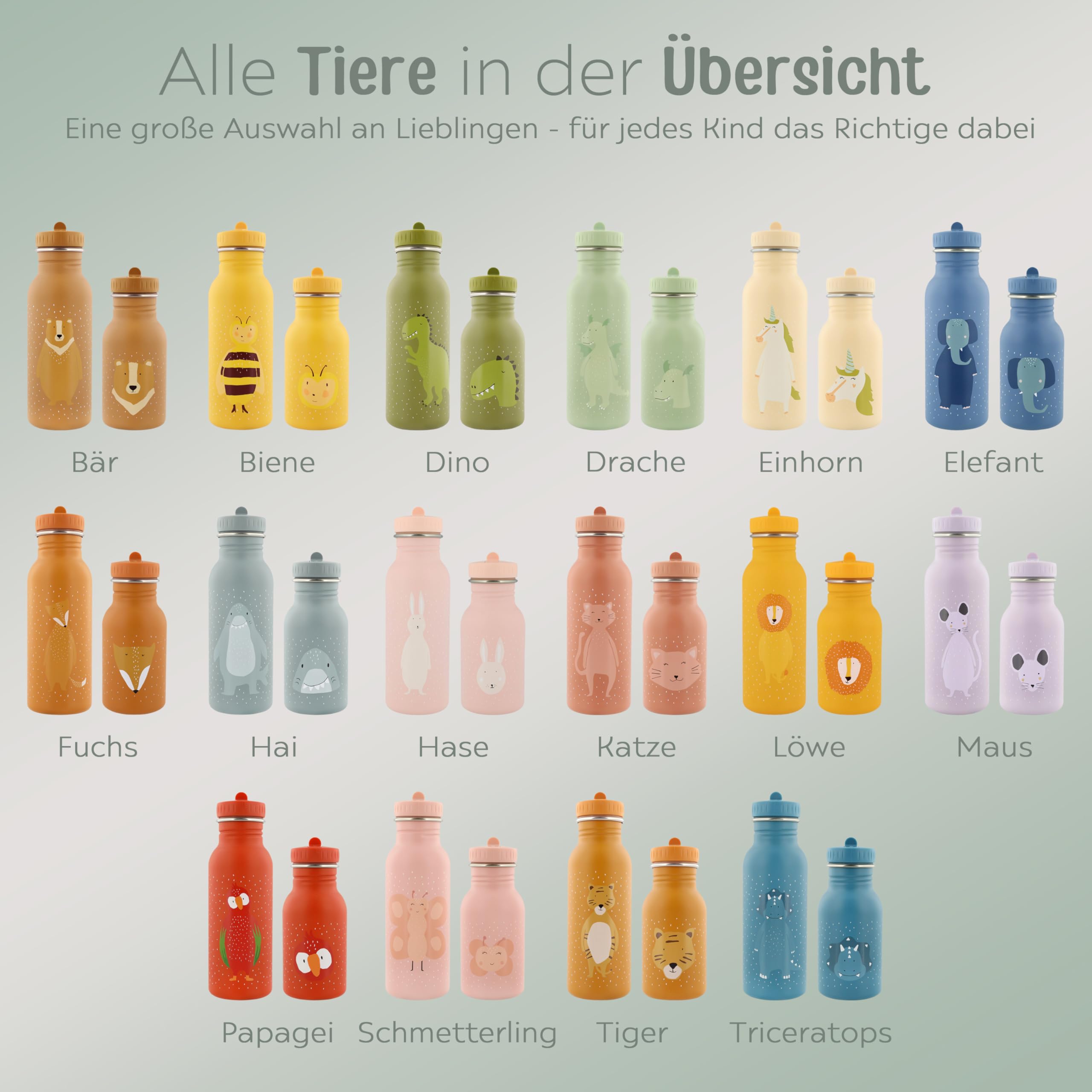 wunderwunsch Trinkflasche optional personalisiert für Kinder, Flasche personalisiert, Babyflasche, Kindertrinkflasche, Trixie Flasche mit individuellem Namen (Giraffe, 350ml)