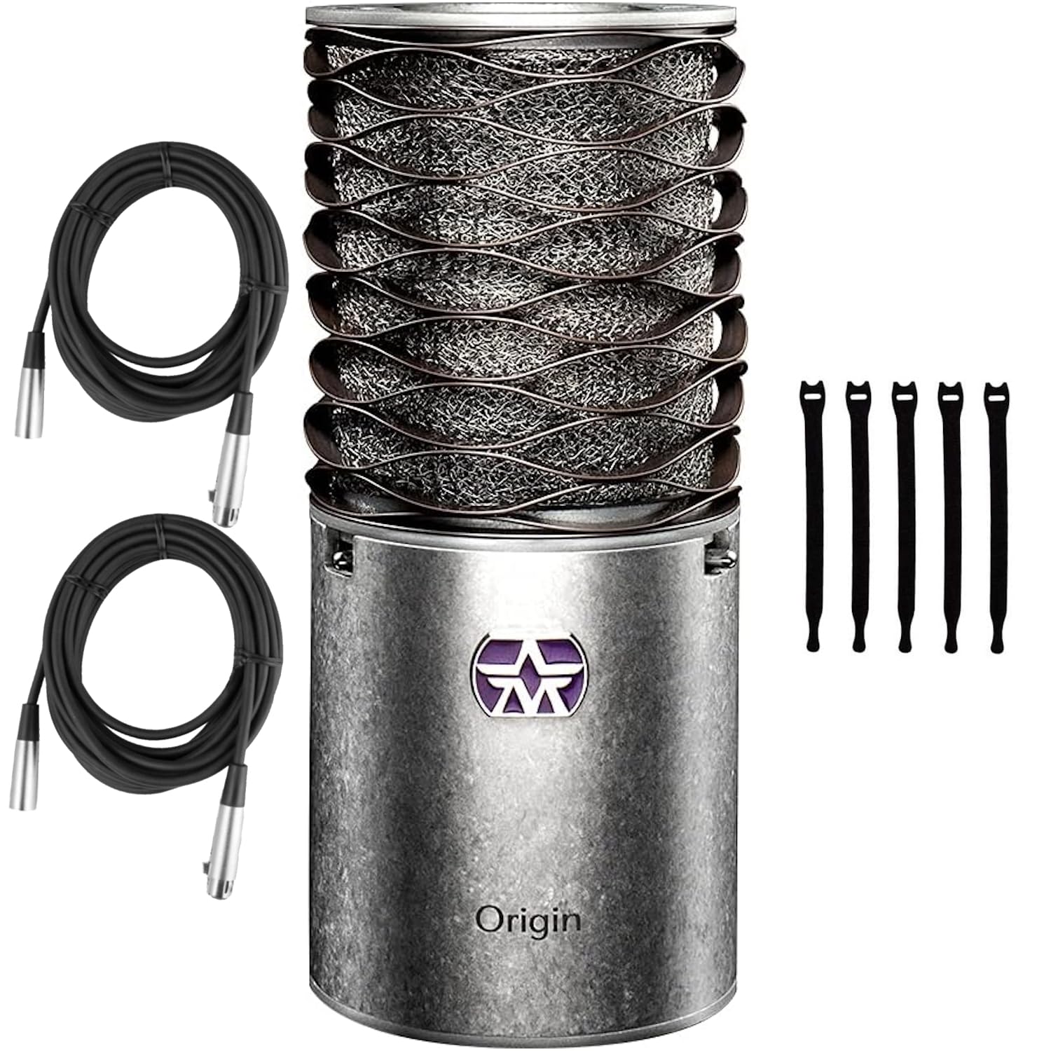 Aston Microphones Origin Large-Diaphragm Condenser Microphone - Includes 2 XLR Cables and 5 Cable Ties