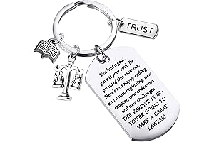 WSNANG Lawyer Graduation Keychain: Timeless Legal Symbol of Justice and Success