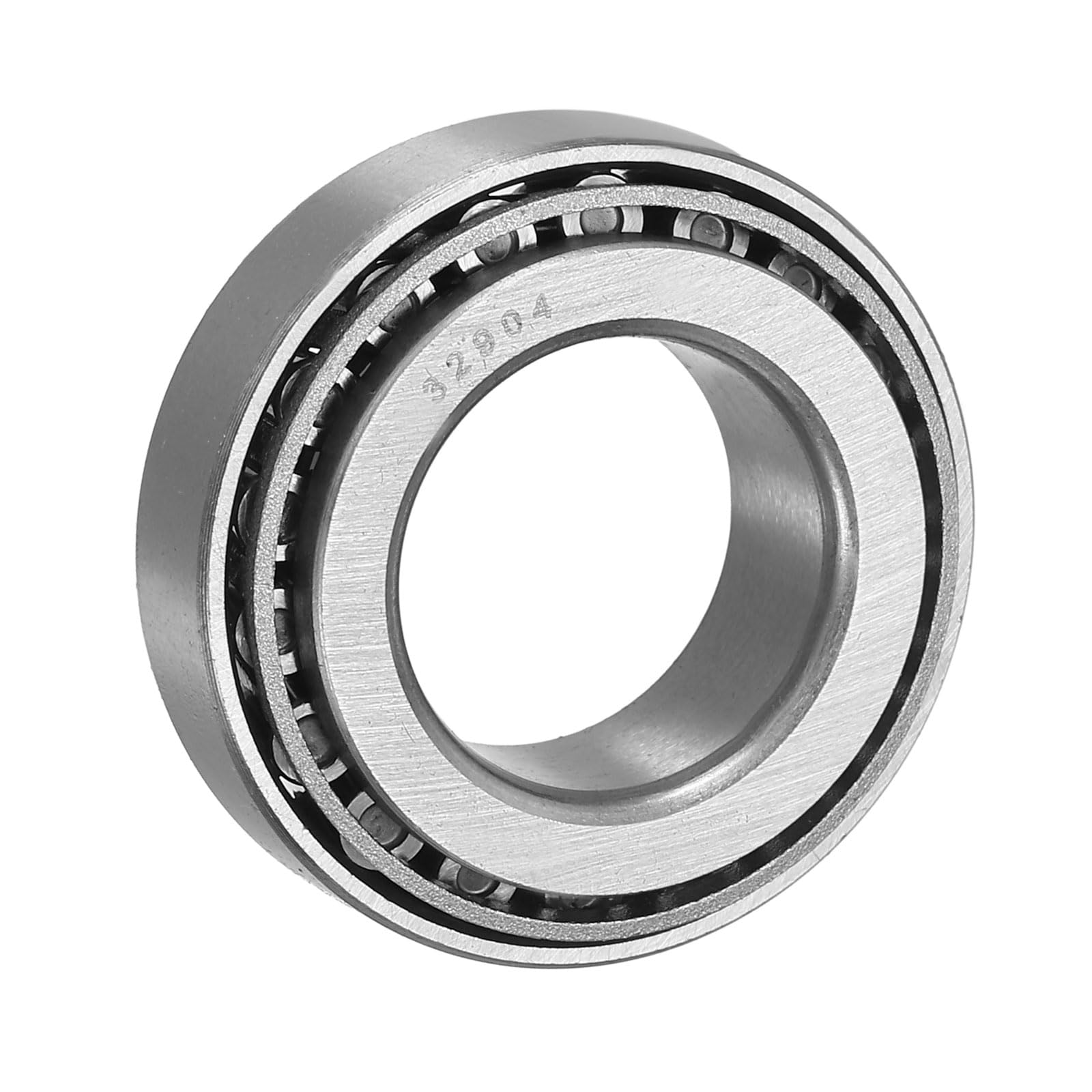 sourcing map Ensemble de roulements à rouleaux coniques 32904 avec cône et coupelle, alésage de 20 mm x 37 mm de diamètre extérieur x 12 mm d'épaisseur, ensemble de roulements coniques en acier chromé