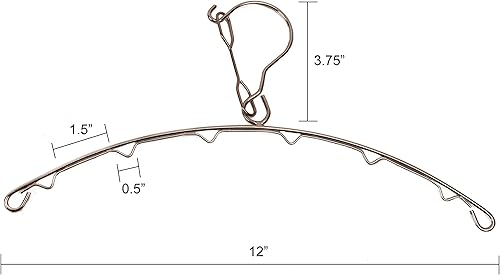 Miniatura 6 de SILLY MONKEY Bloqueadores de calcetines y colgador de secado de ropa de acero inoxidable, completo con 3 pares de bloqueadores de calcetines