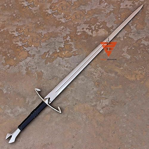 Miniatura 5 de La espada medieval de la muerte negra viene con funda de cuero