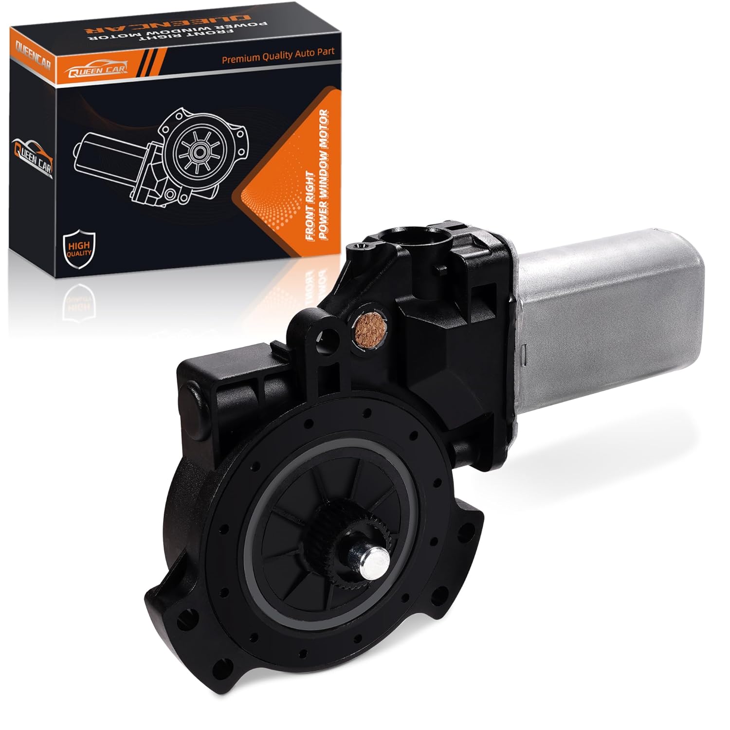 Front Passenger Side Power Window Lift Motor Compatible with Hyundai Sonata 2006-2010 Sedan, Passenger Side, Anti-Clip Function, Replace OE 742-721 82460-3K001