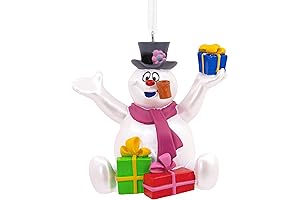 2021 Hallmark Singing Frosty The Snowman with Presents Christmas Ornament