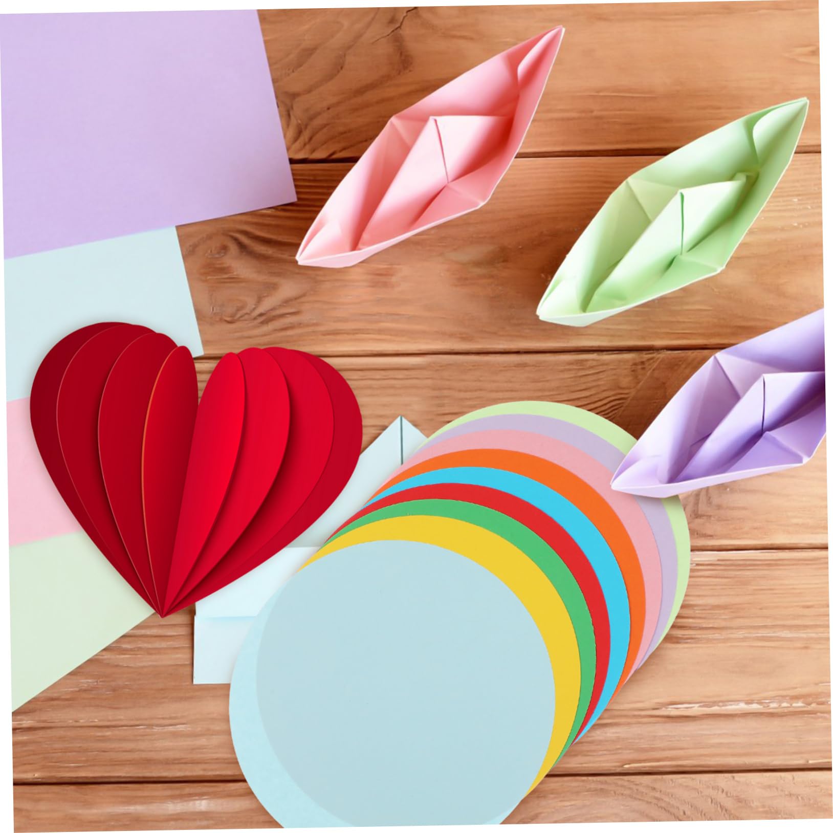 Kreispapier 500 Blatt Buntes Faltpapier zum Dekorieren Weihnachten Event