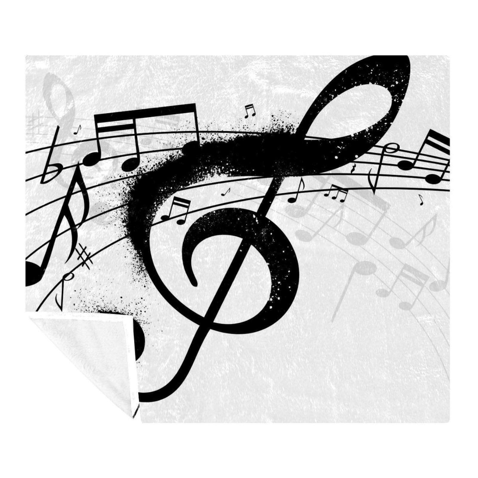 Plaid polaire musique doux pour vos soirées cocooning sur le canapé