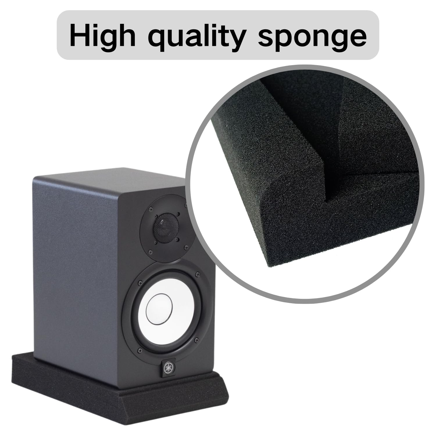 2PCS 20x28x4.2cm Speaker Sound Insulation Mat Soundproofing Mat Acoustic Foam Board Sponge Sound Absorbing Pad Sound Reinforcement Cushion
