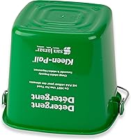 Vista 3 de San Jamar Kleen-Pail, 6 cuartos de galón, Plástico, Verde, 12/Caja