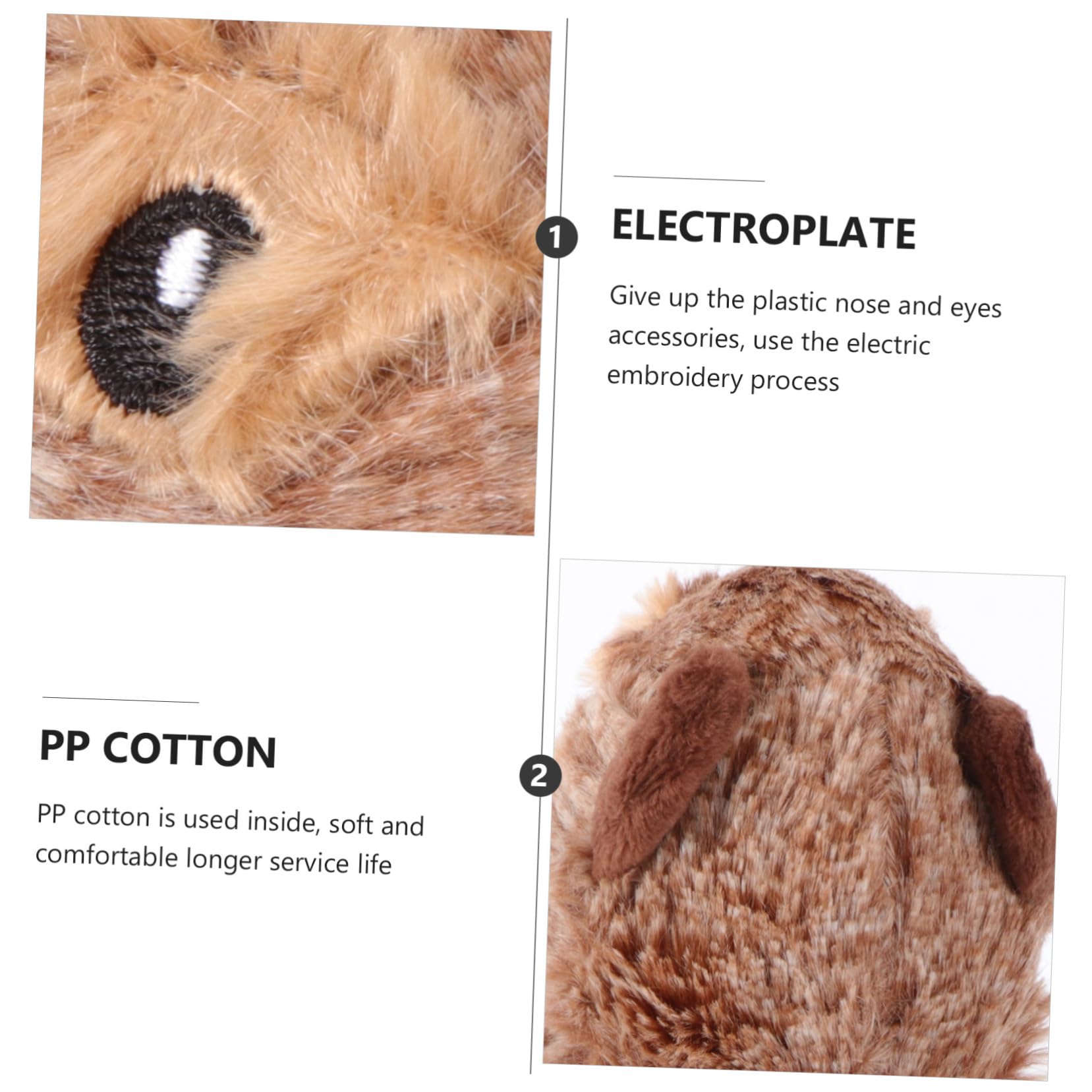 FRCOLOR 3stücke Langlebiges Plüschspielzeug Für Hunde Und Katzen Kauspielzeug Zur Zahnreinigung Mit Quietschfunktion Für Welpen Und Kleine Tiere Strapazierfähig Und Sicher Für