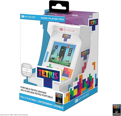Miniatura 5 de My Arcade Tetris Nano Player Pro Retro Toys, Tiny Arcade Machine, 4.8" Mini Video Game