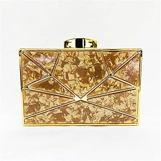Borse A Tracolla A Catena A Catena di Metalli A Catena A Catena for Giorno di Arrivo Giornata di Arrivo (Color : Gold, Size : 17 * 4 * 12cm)