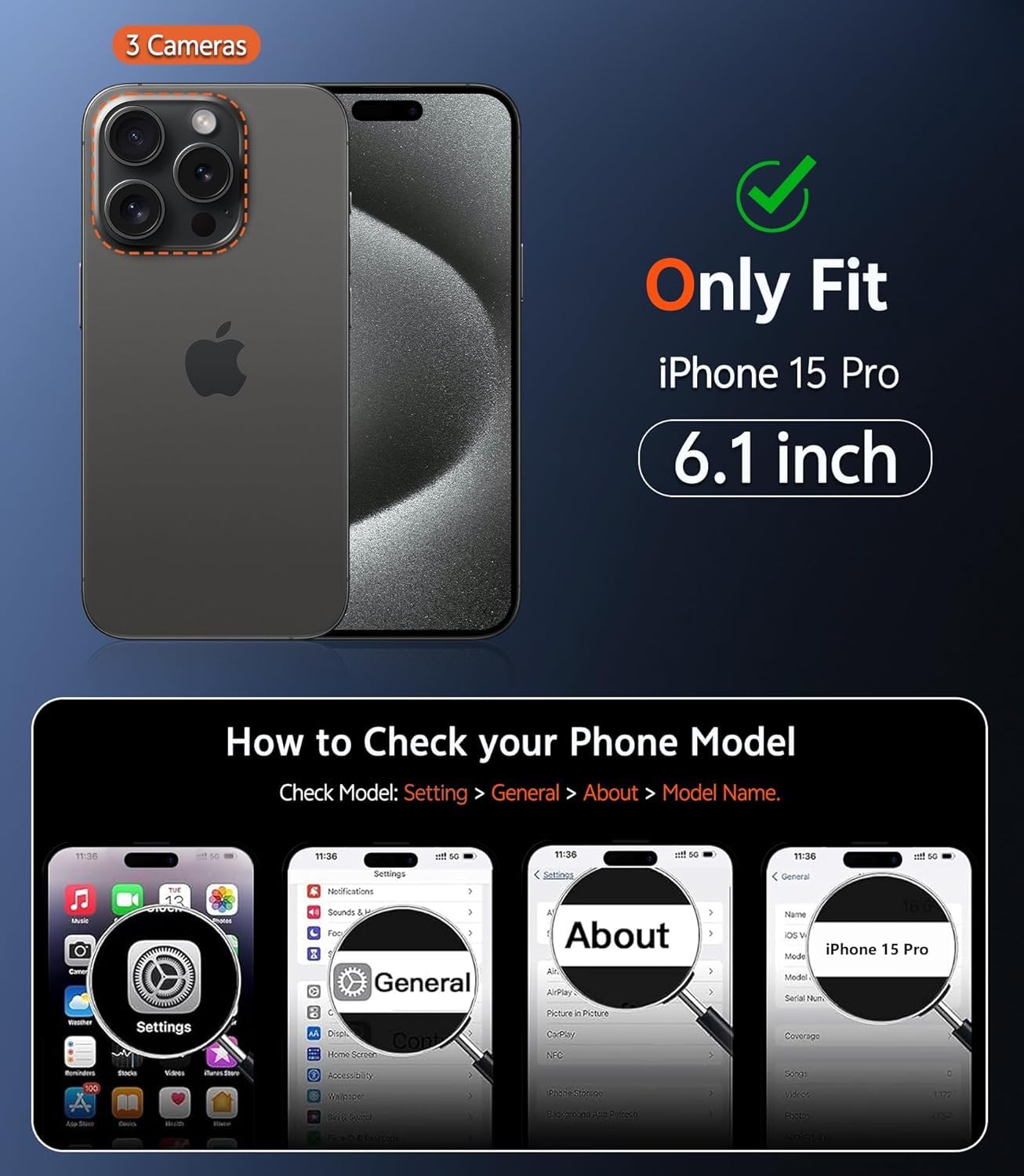 DIZORO Magnetic Case for iPhone 15 Pro Case [Compatible with MagSafe][Built-in Camera Lens Protector] Slim Soft Silicone Bumper Shockproof Metallic Luster Back Cover Phone Case - Wine Red — Amazon image 2