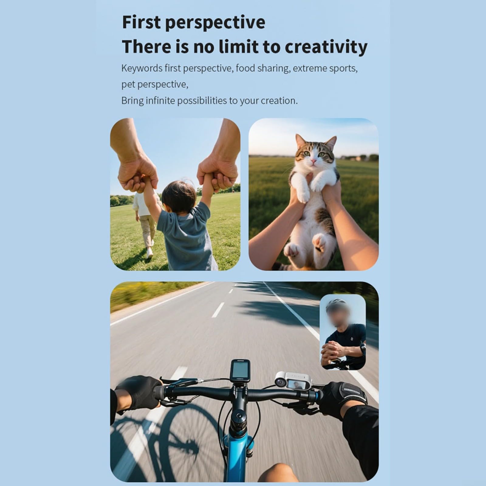 Action cam 4K con supporto magnetico, action cam indossabile per lavoro e sport, registrazione in loop, condivisione app, design compatto per avventure quotidiane (bianco)