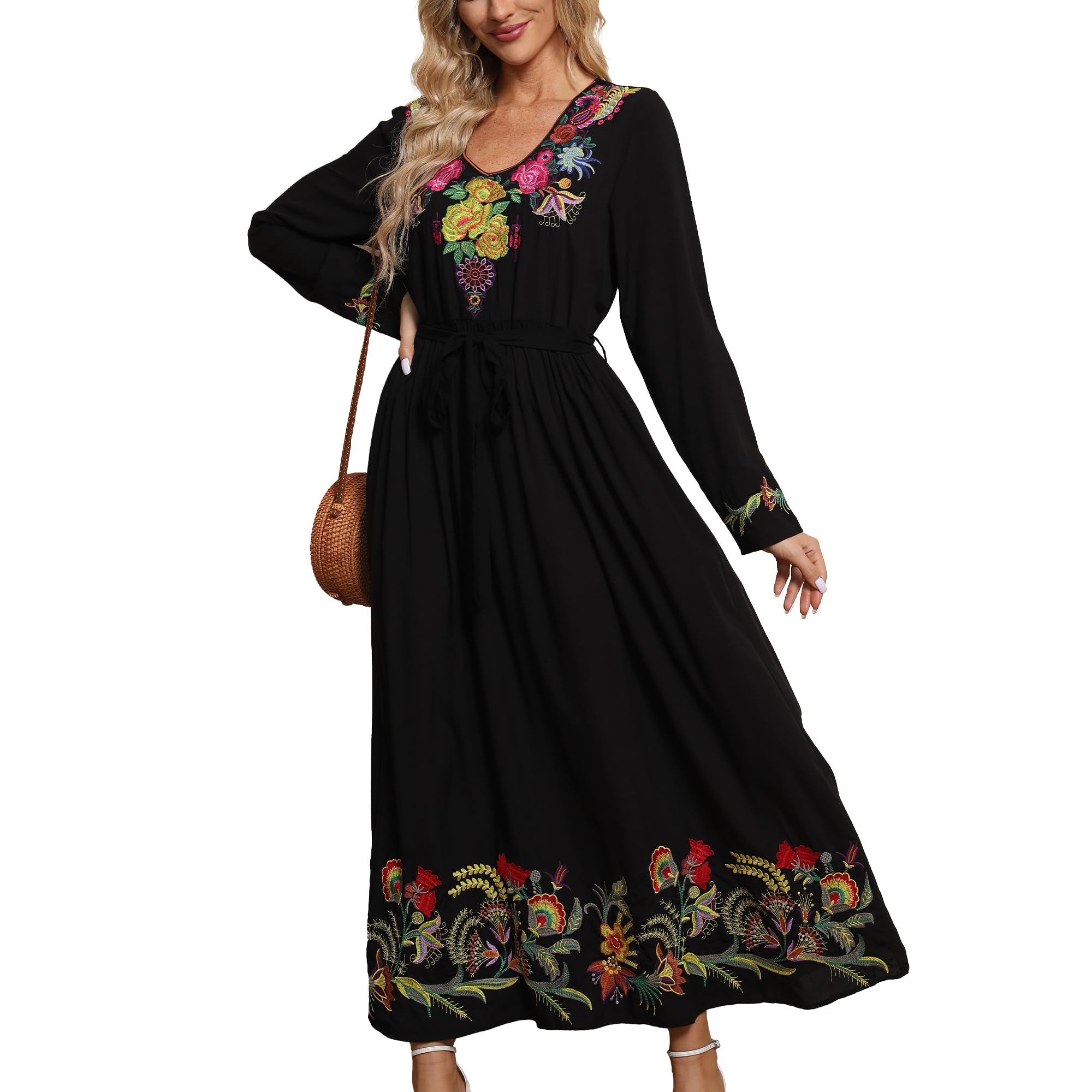 sachin and babi light blue dress 22 Breezy Embroidered Dresses to Beat the Heat main image 0