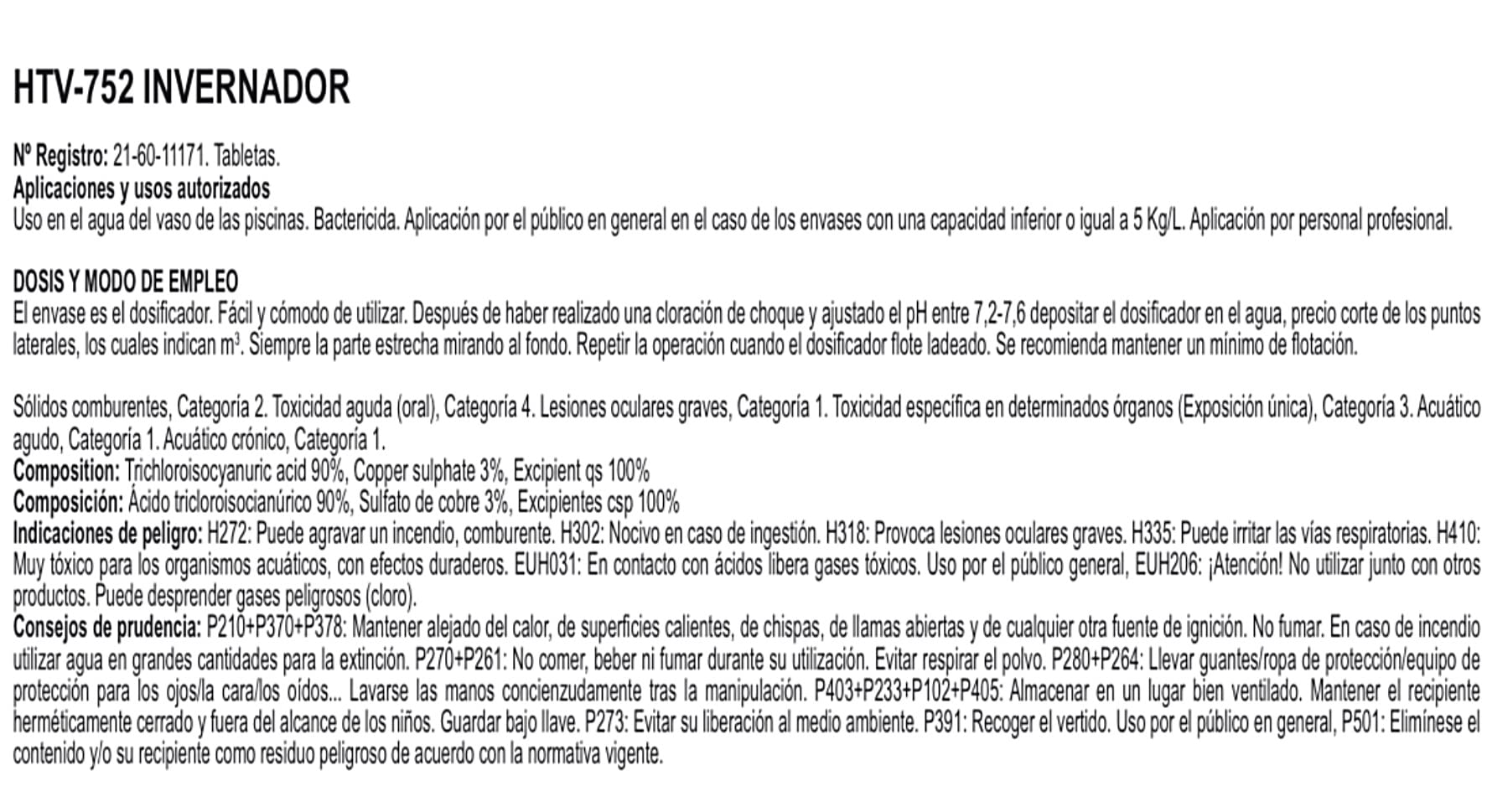 MUGAR- Dosificador Invernada 2 kg- Packs de 2/4/6- Invernaje y Mantenimiento de Piscinas- Mantenimiento de Invierno. (6)