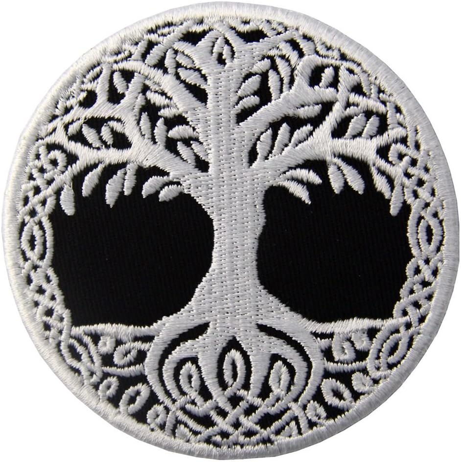 Yggdrasil The Tree of Life in Norse Patch Embroidered Badge Iron On Sew On Emblem