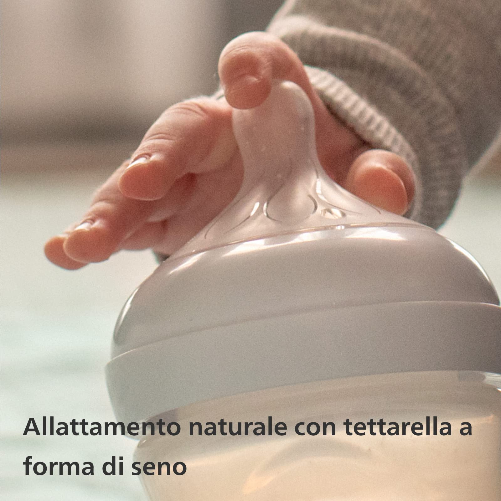 Philips Avent Biberon Natural Response - 2 biberon da 125 ml per neonati e bambini di pochi mesi, senza BPA (modello SCY900/02)