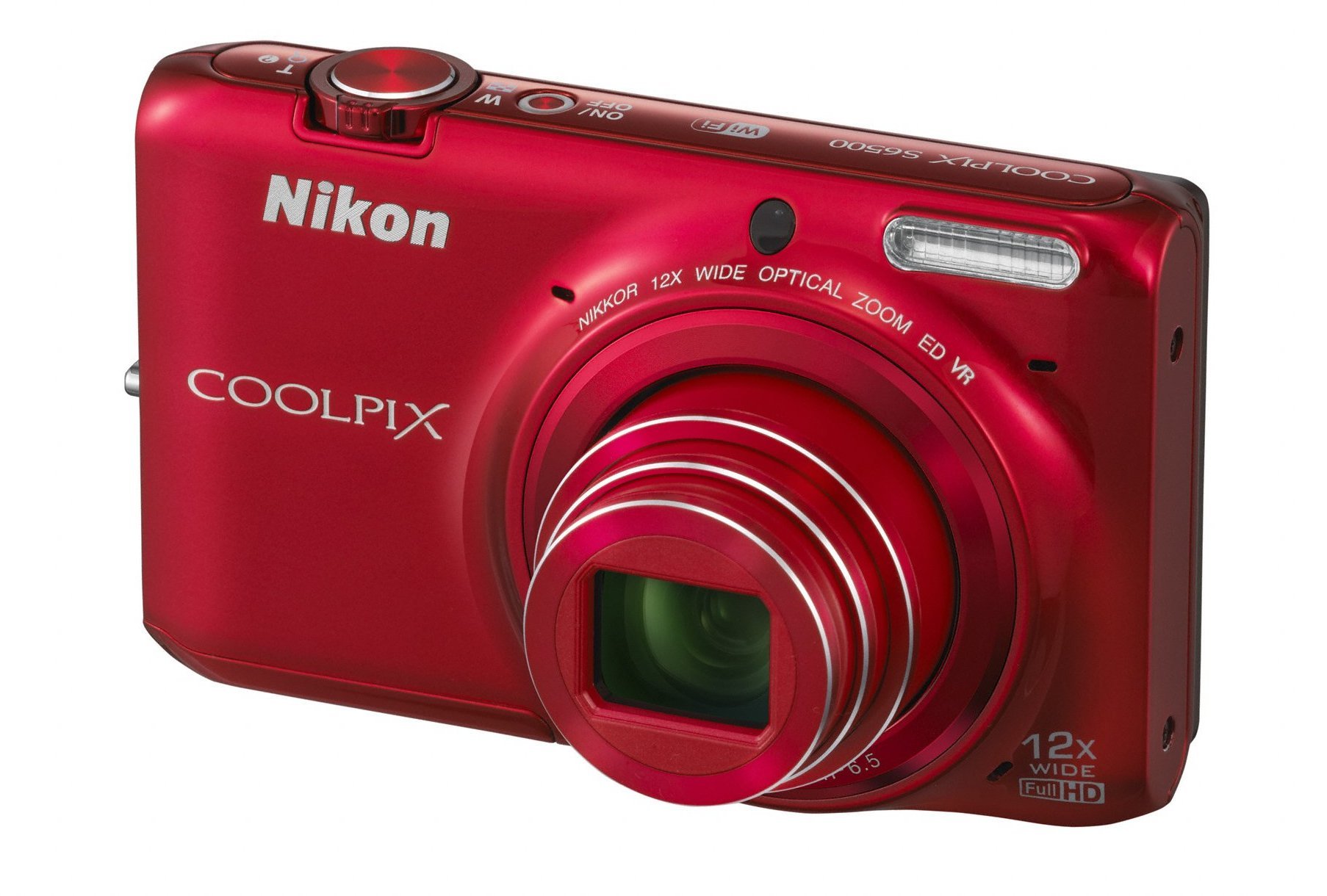 Nikon COOLPIX S6500 レッド Nikon Coolpix S6500 Digital Camera 16 Megapixels 12x Optical Zoom