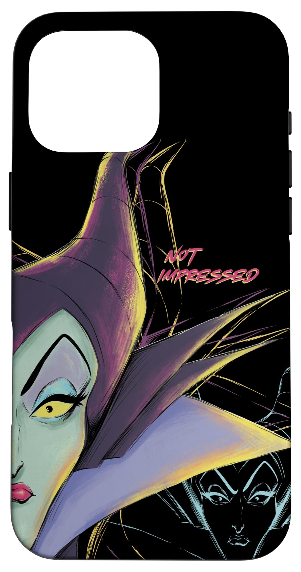 iPhone 16 Pro Max Disney Villains Maleficent Not Impressed Halloween Case