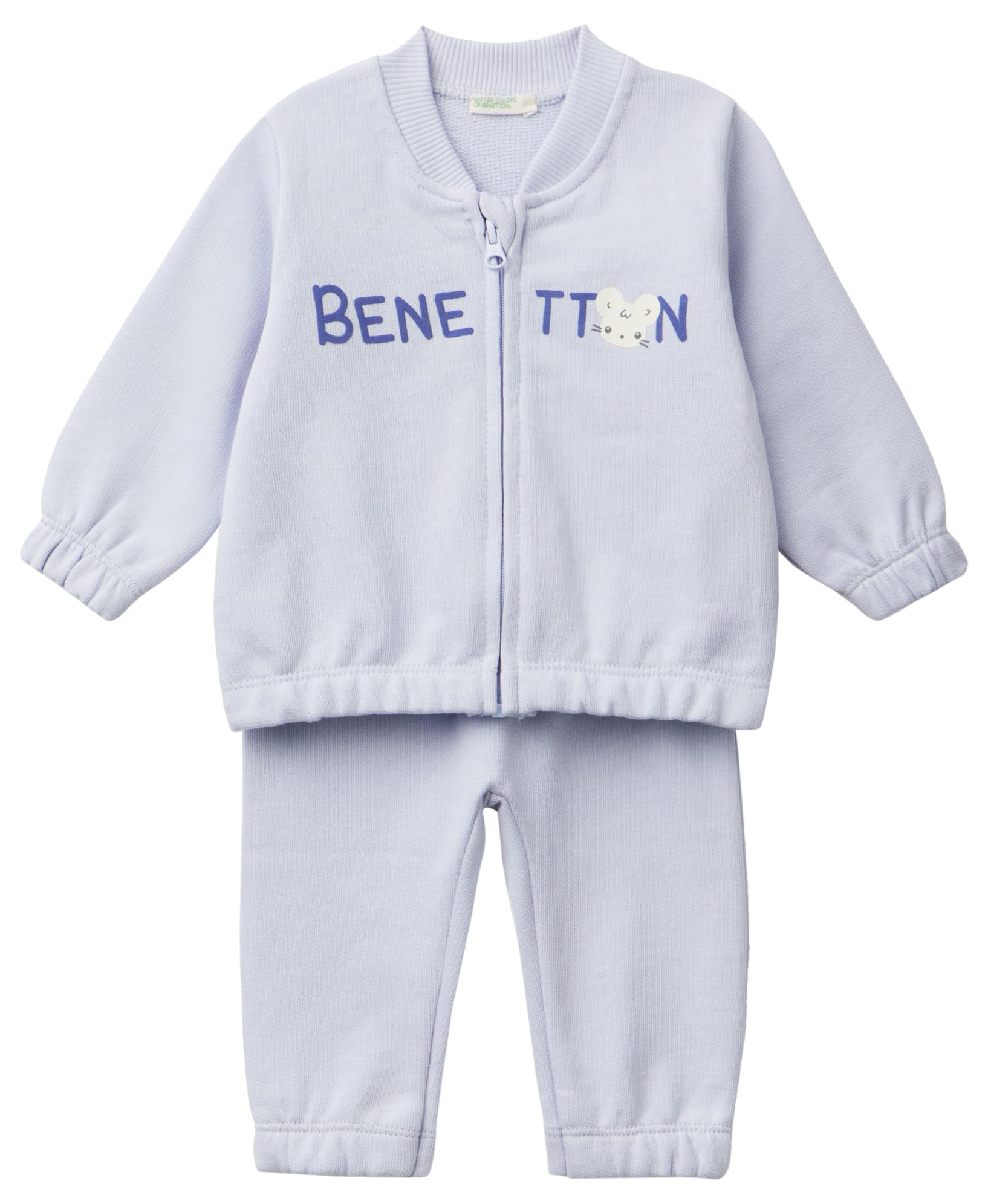 United Colors of Benetton Unisex Baby Comp(jacke+pant) 3j70ak00r Hosen (2er Pack)