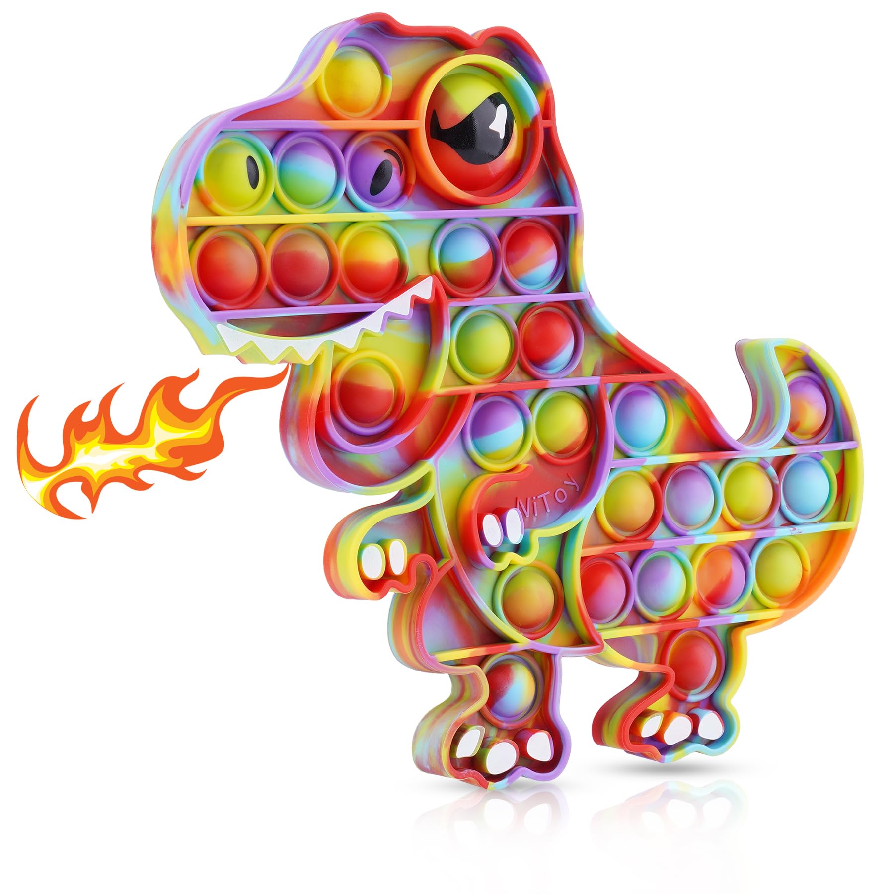 Dinosaur Pop It Fidget Toy - Large T-Rex -11 Dinosaur Pop It Fidget Toy - Large T-Rex -11