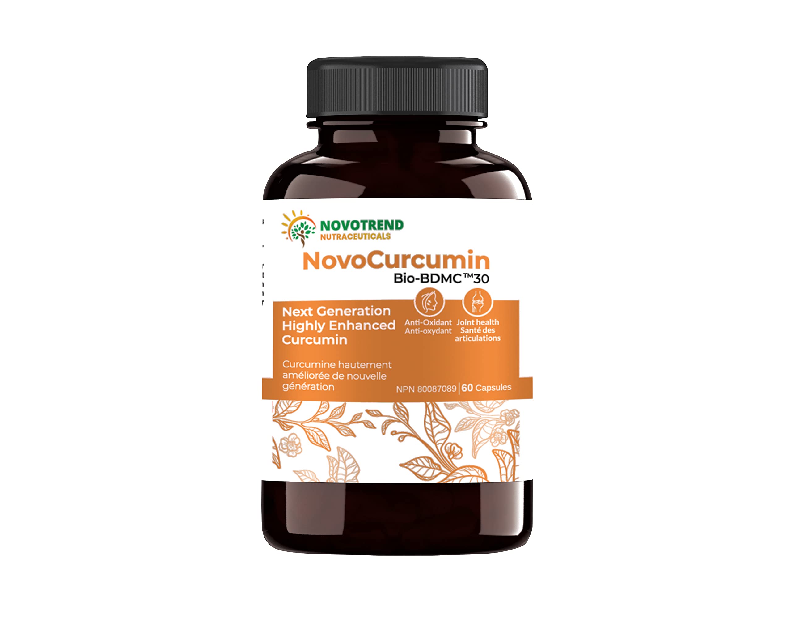 NovoCurcumin Next Generation Highly Potent Curcumin- 60 Capsules