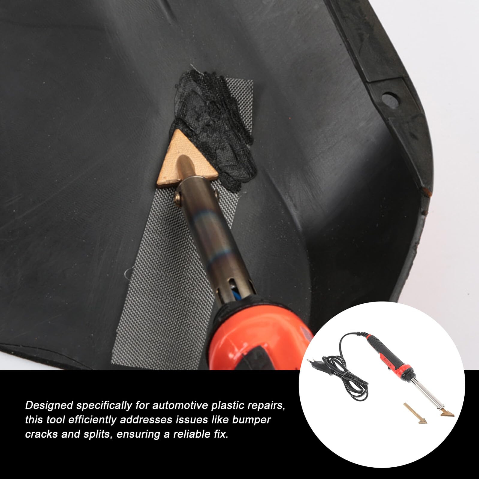 SHINEOFI Kit de Soldador Plástico para Reparación de Parachoques de Coche Máquina de Soldadura Automotriz Práctica con Diseño Resistente y Fácil Uso para Mecánicos y Bricolaje