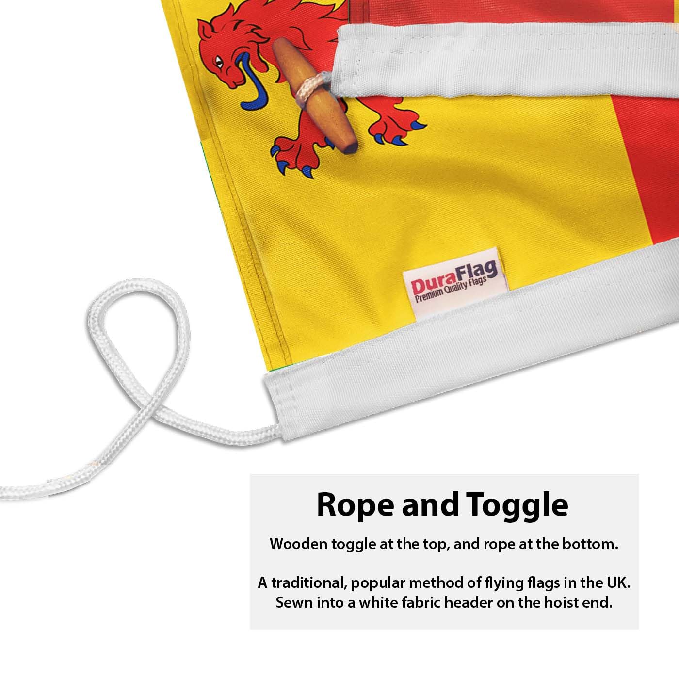 DuraFlag Owain Glyn Dwr 5ft x 3ft with Rope and Toggled – Premium ...