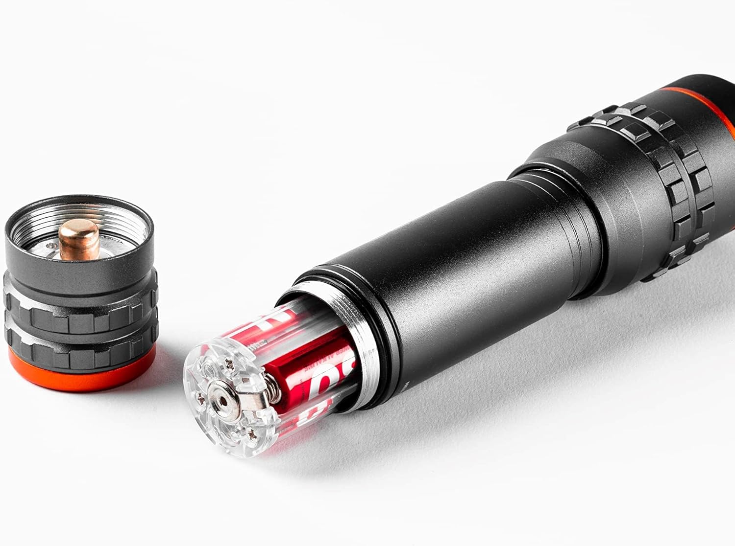 NEBO Newton Powerful LED Handheld Flashlight | AA Battery Powered Compact Waterproof Flashlight | Storm Gray | Available in 500, 1000, 1500 Lumens