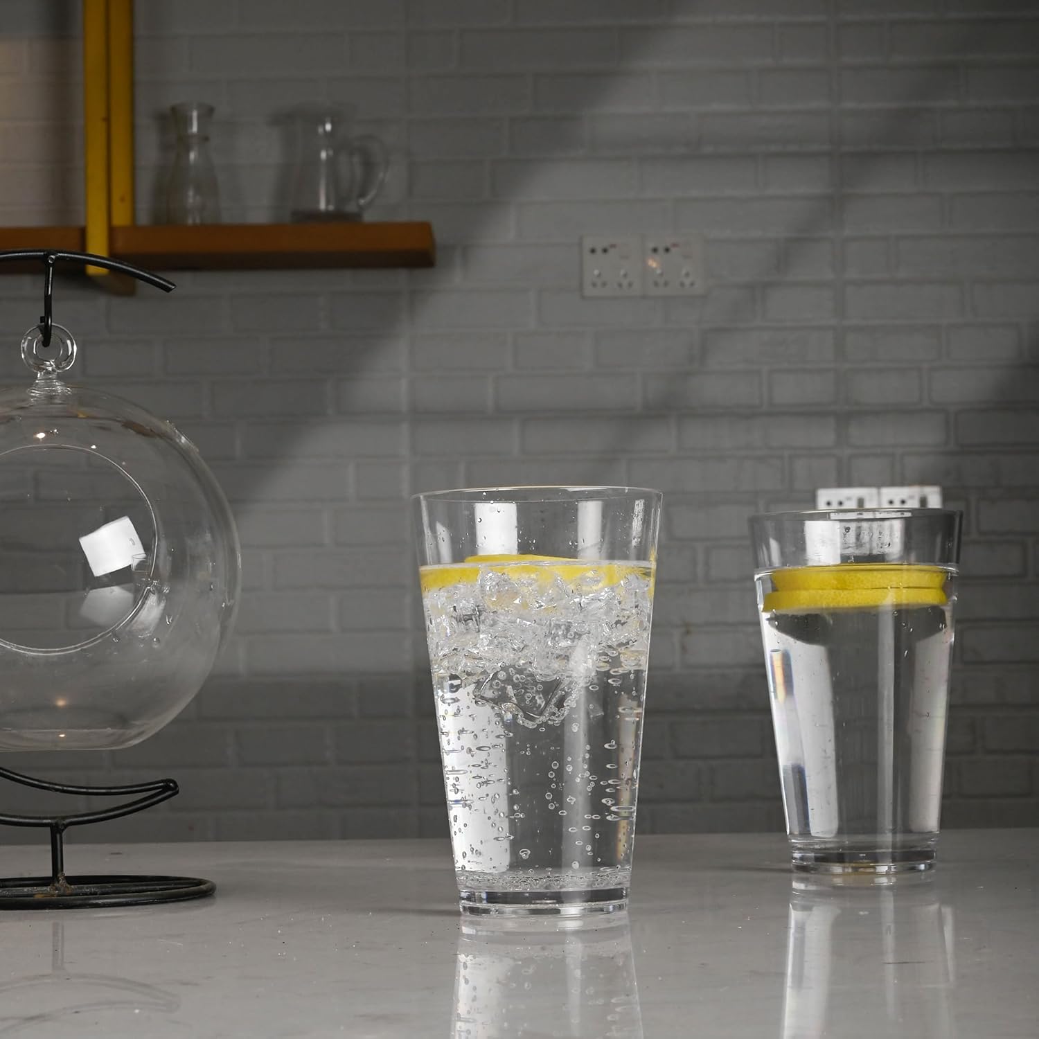 Clear Drinking Glasses - Unbreakable Acrylic Glasses Drinkware 18 oz set of 6 - BPA Free Dishwasher Safe Reusable Plastic Cups for Kitchen Party Outdoor (Look Like Glass) - Image 8