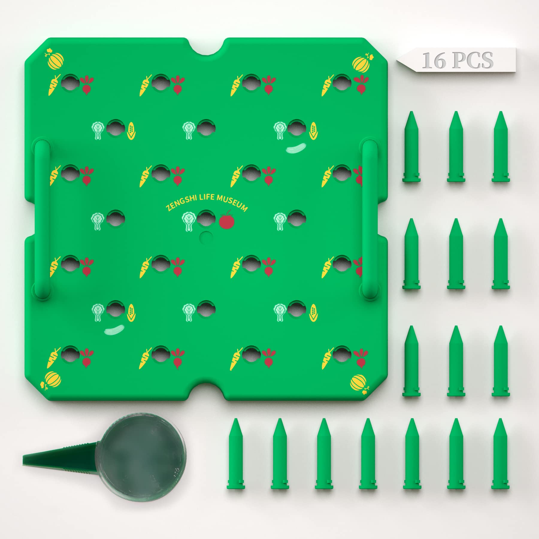 Seed Planting Template for Harvest - Gardening Tool Kit – Includes:Planting board, seeder, storage bag