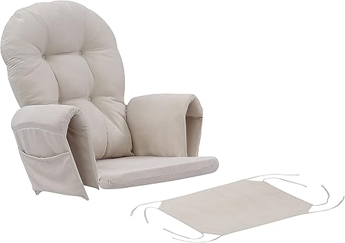 Atoll Glider - Juego de cojines de repuesto para silla mecedora, color beige, talla única