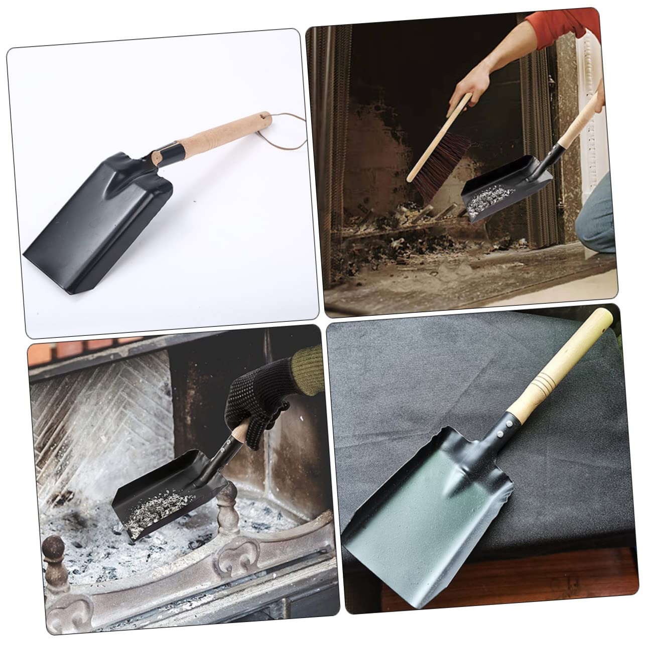 Gogogmee 2Pcs Durable Garden Shovel Iron Tools for Easy Planting and Weeding Portable Outdoor Spade for Tough Soil and Efficient Gardening for Home Use