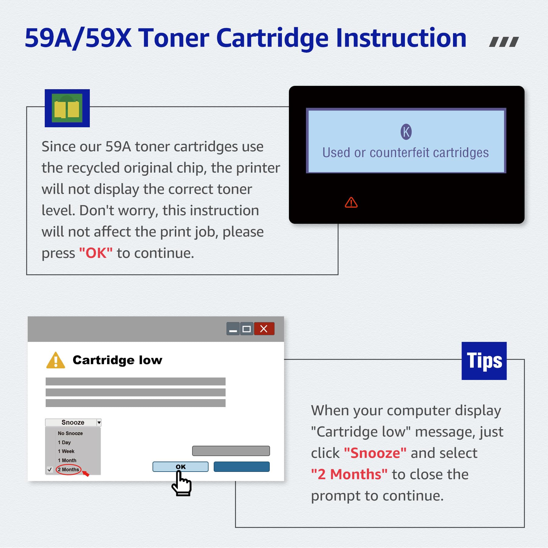 CMYBabee Toner 59A z chipem kompatybilny z HP 59A CF259A 59X CF259X do Laserjet Pro MFP M428fdw M428dw M404dn M404dw M404n M428fdn M428 M404 M406 M430 M304a (czarny, Opakowanie 1 szt
